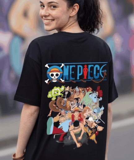 Pirate Adventure Anime Oversized T-Shirt
