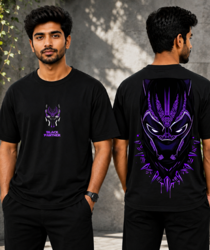 Purple Demon Anime Oversized T-Shirt