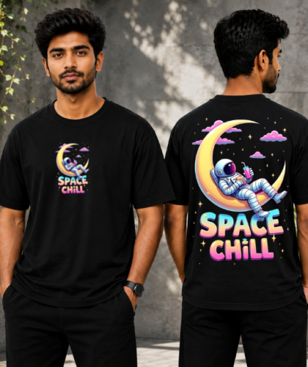 Space Chill Cosmic Oversized T-Shirt