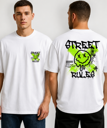 Street Rules Graffiti Oversized T-Shirt