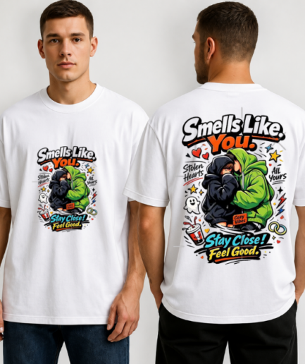 Smells Like Adventure Graphic Oversized T-Shirt