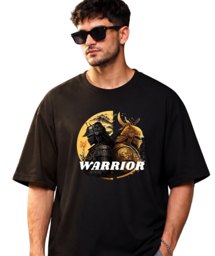 Golden Warrior Graphic Oversized T-Shirt