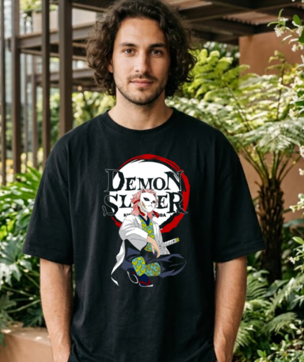 Demon Slayer Inspired Anime Oversized T-Shirt