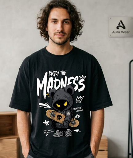 Explore The Madness Graphic Oversized T-Shirt
