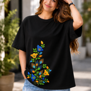 Floral Bloom Graphic Oversized T-Shirt