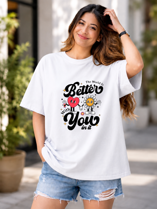 Better Together Graphic Oversized T-Shirt