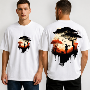 Wild Safari Sunset Oversized T-Shirt