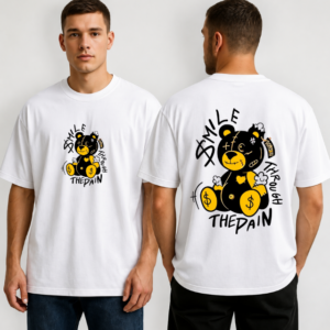 Smile Through The Pain Graphic Oversized T-Shirt