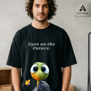 Eyes on the Future Graphic Oversized T-Shirt