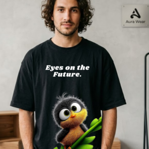 Eyes on the Future Graphic Oversized T-Shirt
